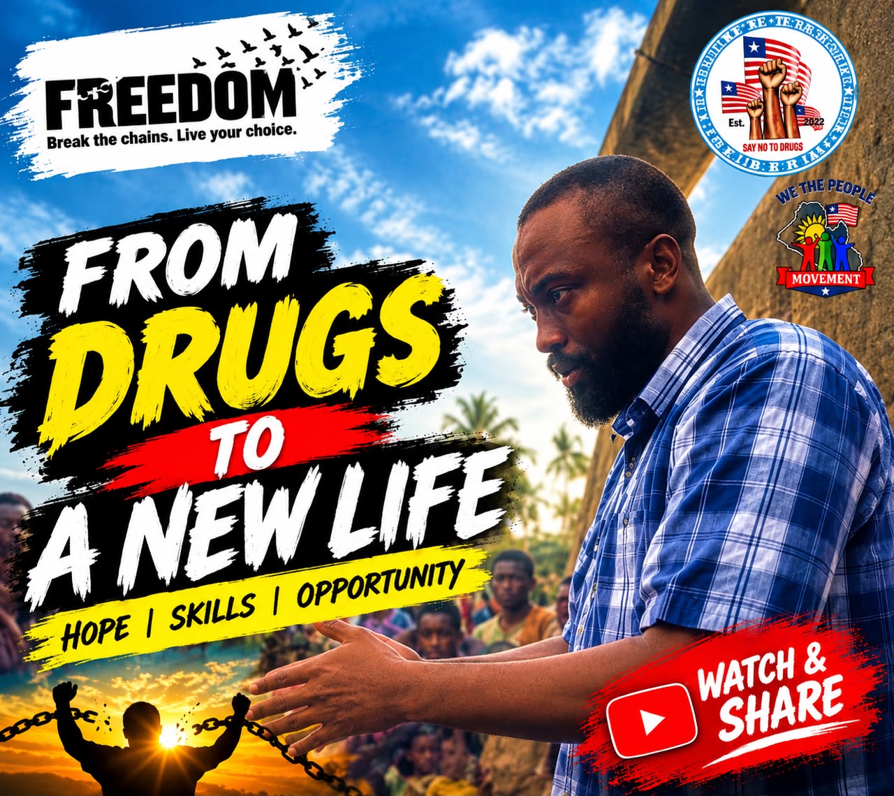 I want Liberia to treat drugs as a national emergency, reclaim ghettos with cleanups and safe zones, expand rehabilitation, and give youth skills, dignity, and second chances — photo 2
